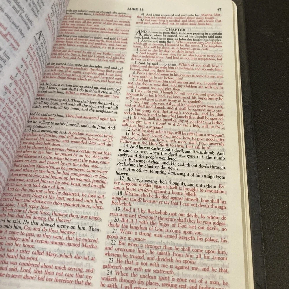 Holy Bible King James Red Letter Edition Crusade 1977‎ Leather Concordance